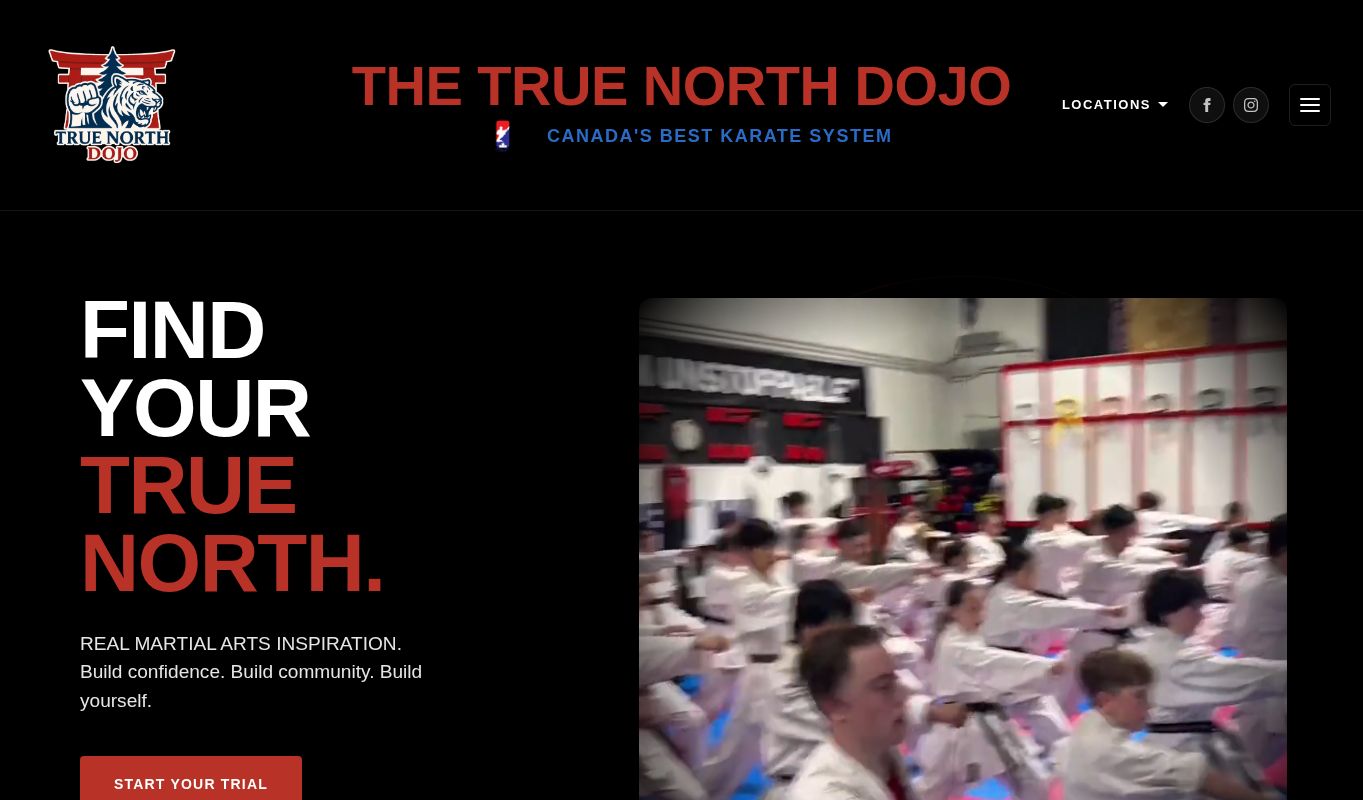 True North Dojo website designed by DM Digital